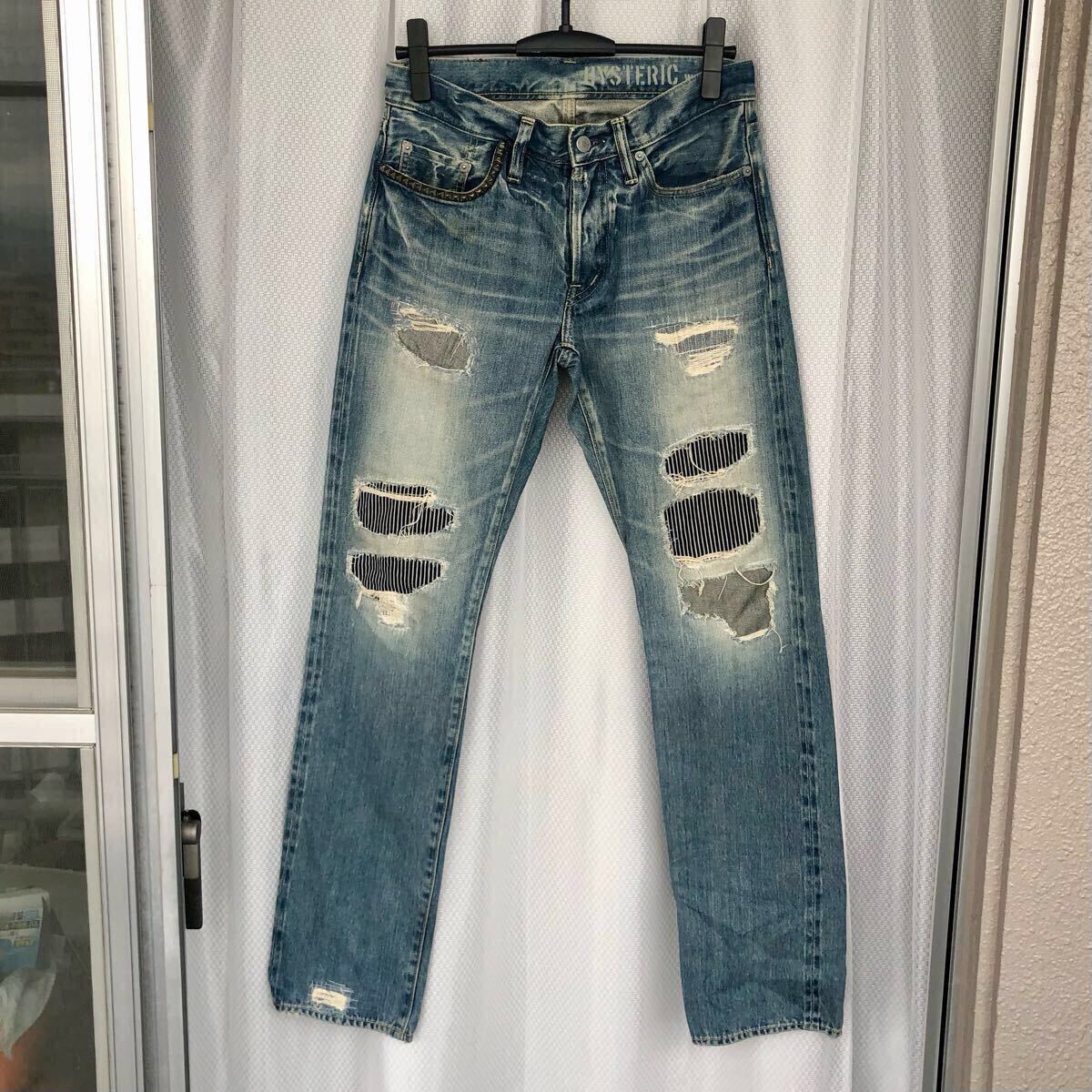 キムタク着用 SP加工 WRデニム パンツ HYSTERIC GLAMOUR HERO キムタク着用 SP加工 WRデニム パンツ HYSTERIC GLAMOUR HERO