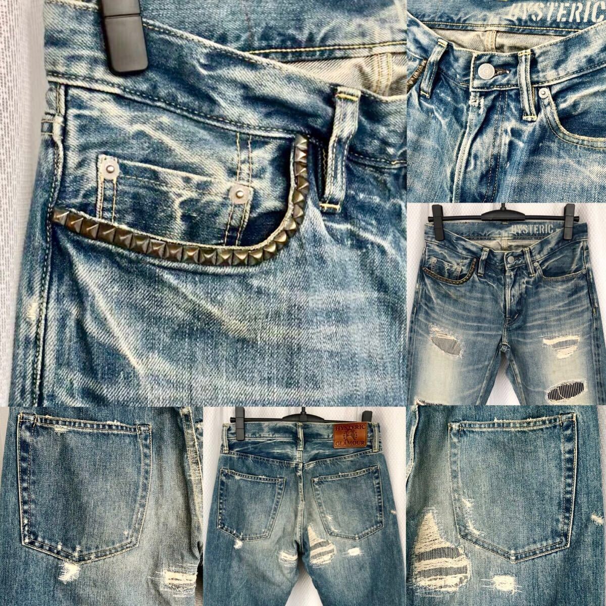 キムタク着用 SP加工 WRデニム パンツ HYSTERIC GLAMOUR HERO キムタク着用 SP加工 WRデニム パンツ HYSTERIC GLAMOUR HERO