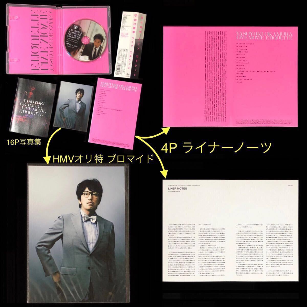 HMVオリ特ブロマイド付★DVD「ライブ エチケット」岡村靖幸★2011 LIVE 帯付美品 ライヴ 祈りの季節 マシュマロハネムーン 聖書 セックス