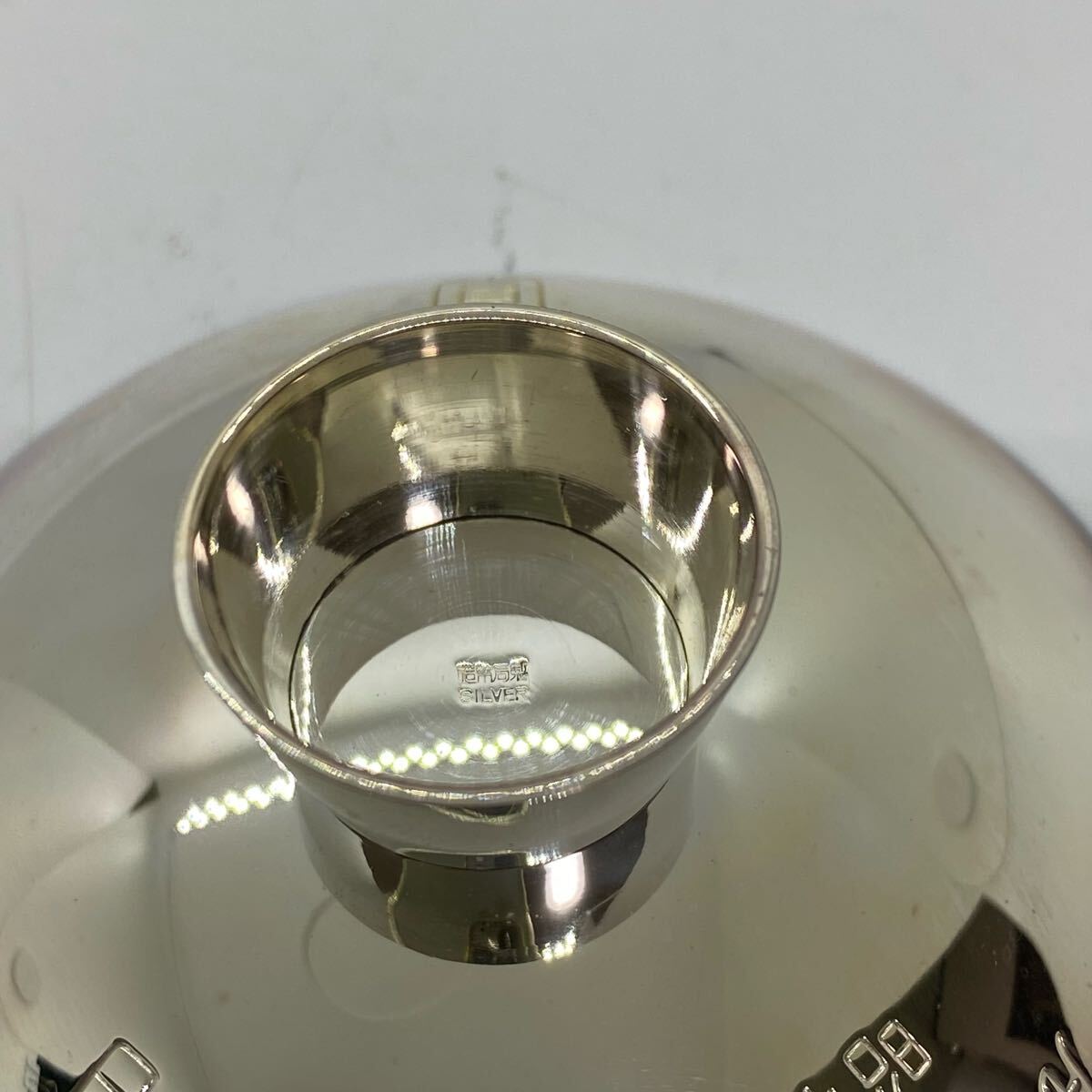 c*☆中古品 銀盃 造幣局製 SILVER 刻印 約158g ☆(銀製)|売買 c*☆中古品 銀盃 造幣局製 SILVER 刻印 約158g ☆(銀製)|売買