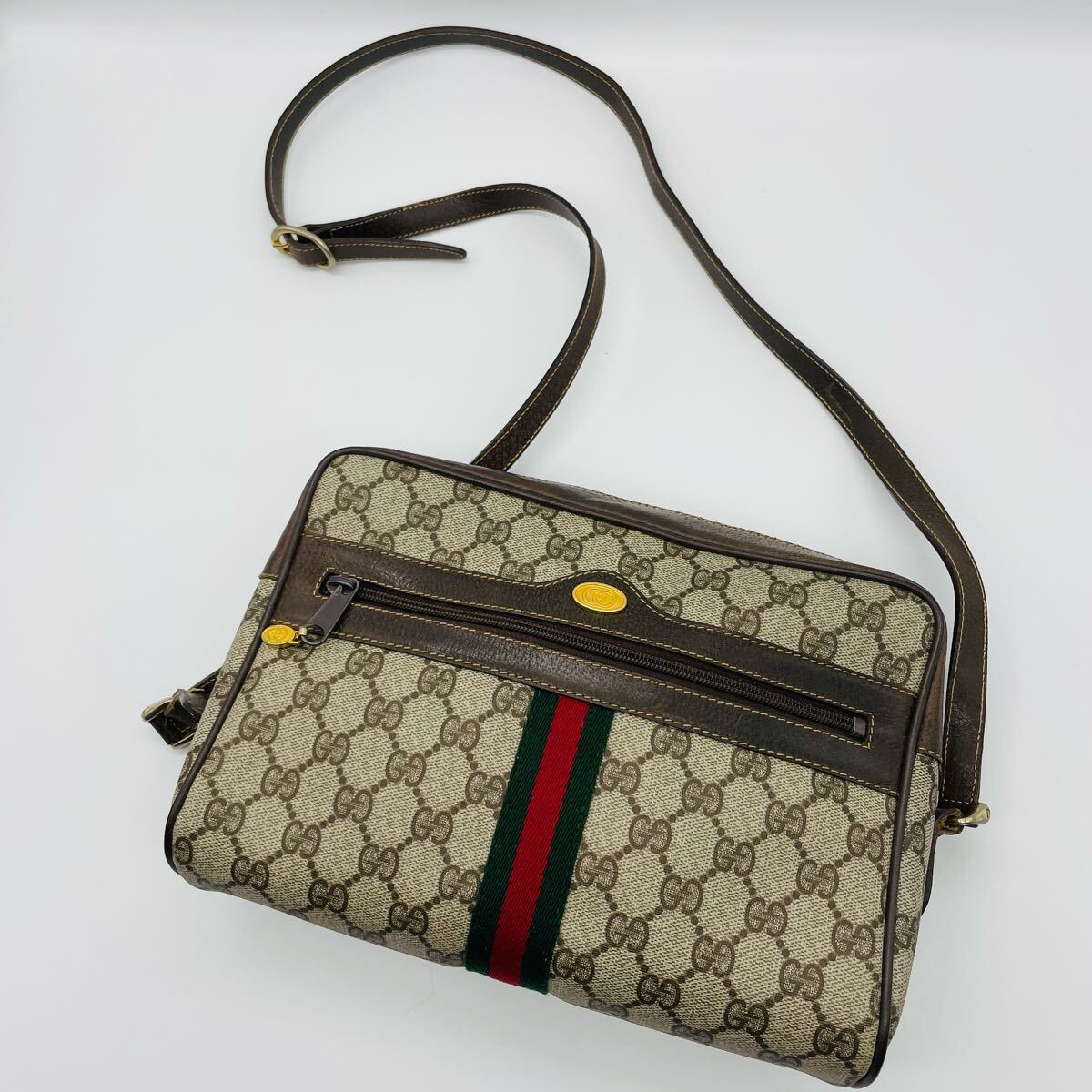 1円【良品】GUCCI グッチ ショルダーバッグ 斜め掛け シェリー 1円【良品】GUCCI グッチ ショルダーバッグ 斜め掛け シェリー
