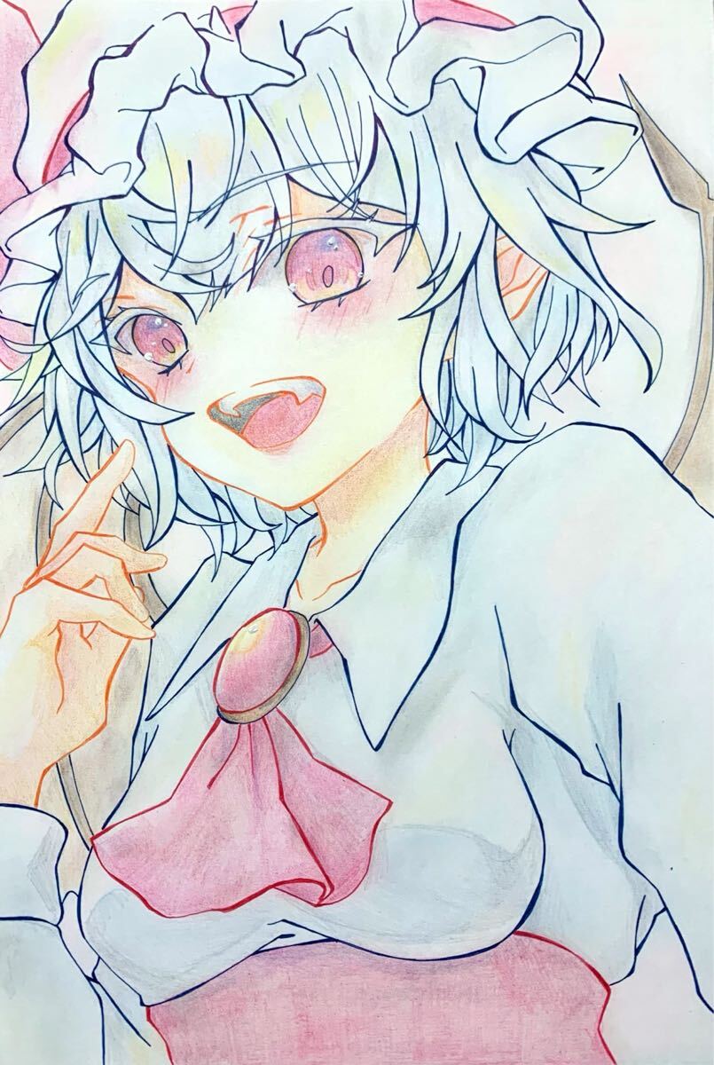 同人手描きイラスト 東方Project レミリア・スカーレット(手描き