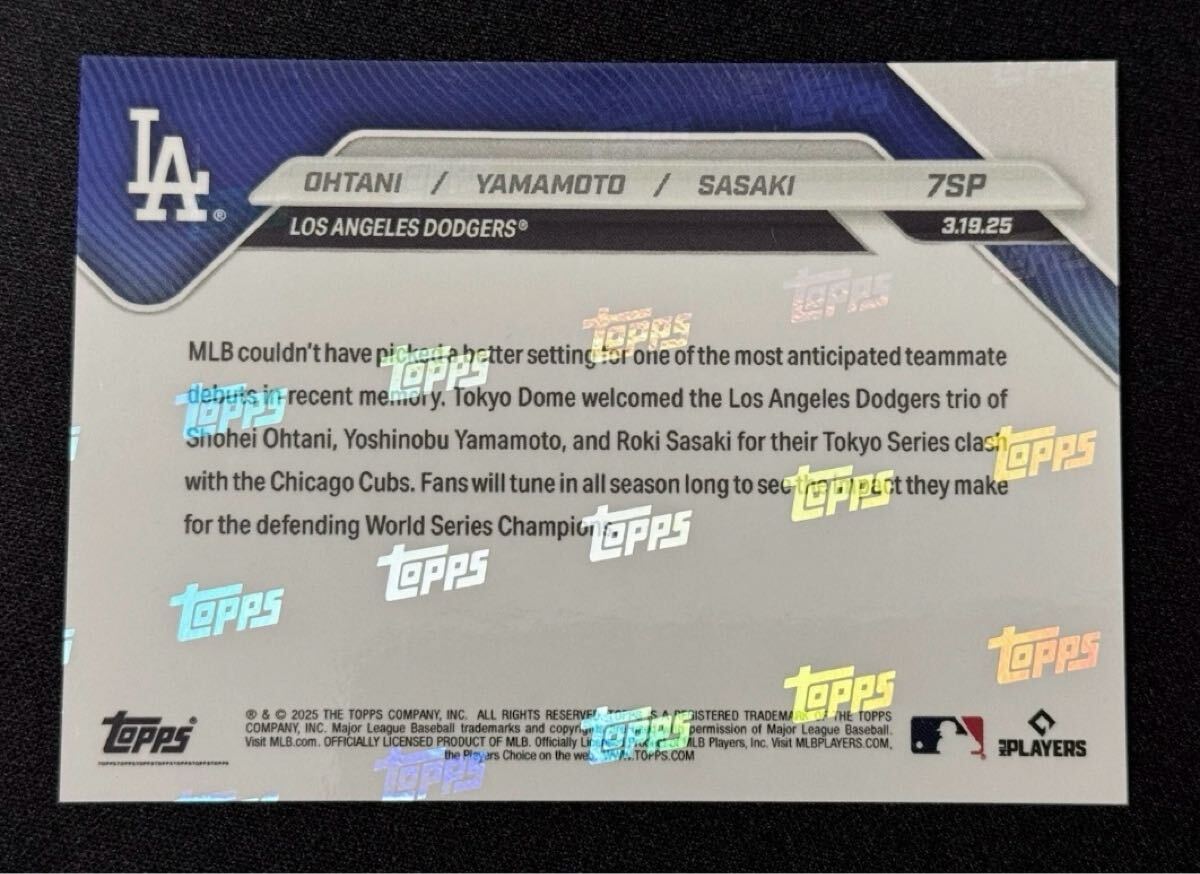 激レア 2025 Topps Now Tokyo Series #7SP 大谷翔平 山本由伸 激レア 2025 Topps Now Tokyo Series #7SP 大谷翔平 山本由伸