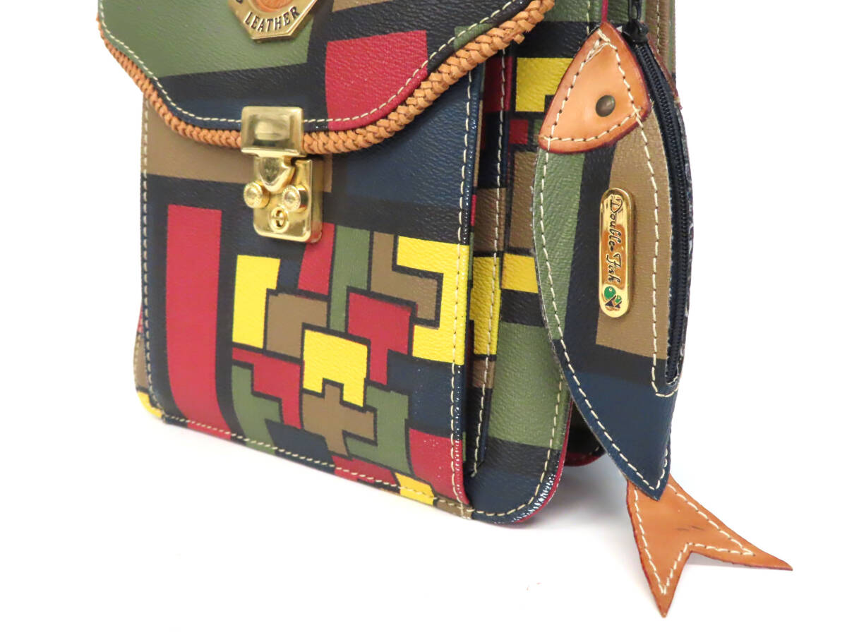 27001 美品 Double Fish ダブルフィッシュ 魚型コインケース付き 27001 美品 Double Fish ダブルフィッシュ 魚型コインケース付き