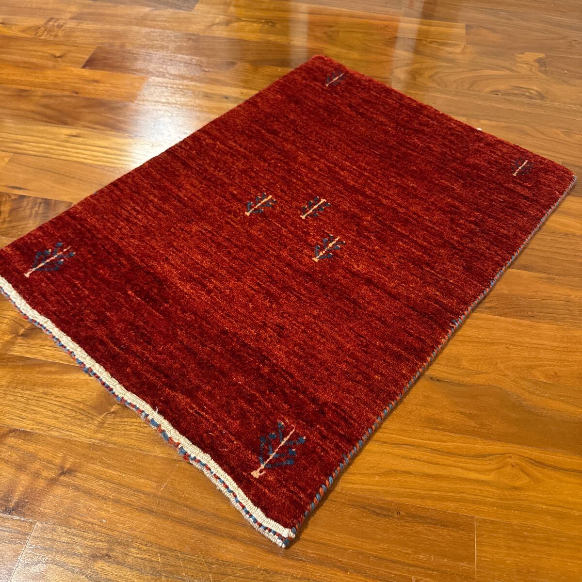 58cmx43cm GABBEH ギャッベ ラグ 玄関マット 絨毯 手織り 58cmx43cm GABBEH ギャッベ ラグ 玄関マット 絨毯 手織り