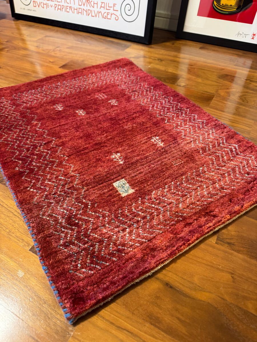 60cmx45cm GABBEH ギャッベ ラグ 玄関マット 絨毯 手織り 60cmx45cm GABBEH ギャッベ ラグ 玄関マット 絨毯 手織り