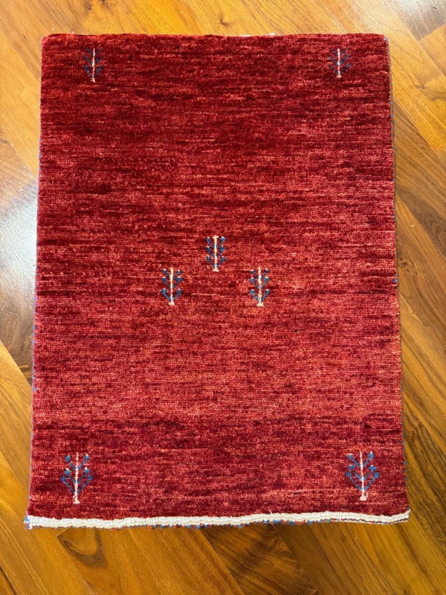 58cmx43cm GABBEH ギャッベ ラグ 玄関マット 絨毯 手織り 58cmx43cm GABBEH ギャッベ ラグ 玄関マット 絨毯 手織り