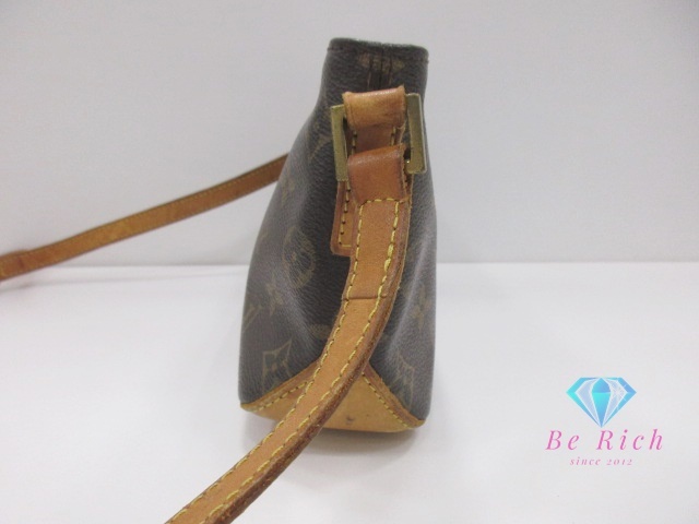 ルイ ヴィトン LOUIS VUITTON ショルダーバッグ モノグラム トロター M51240 ブラウン PVC レザー ポシェット【中古】【送料無料】 bk9816_画像2