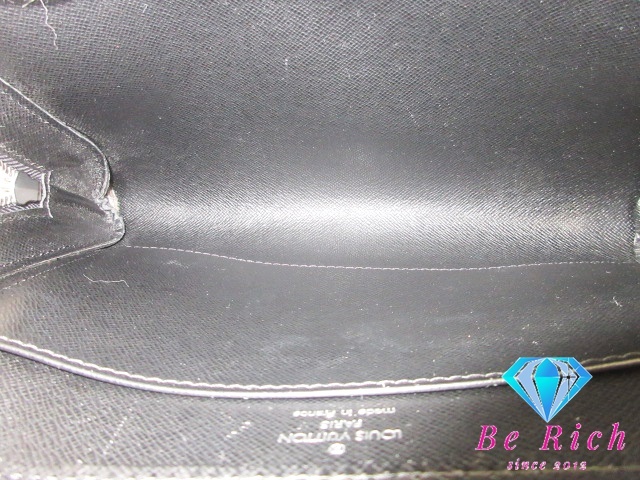 ルイ ヴィトン LOUIS VUITTON タイガ バイカル M30182 黒 ブラック レザー ロゴ セカンドバッグ【中古】【送料無料】 bk8448_画像7