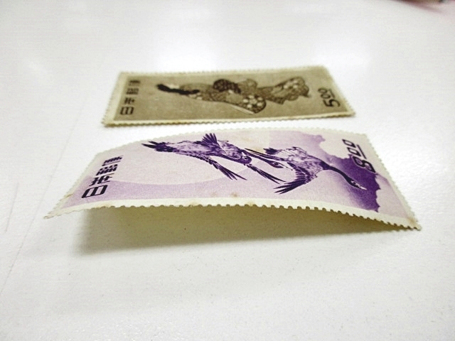 ☆ 日本 記念 切手 見返り美人 5円 菱川師宣 月に雁 8円 安藤 ☆ 日本 記念 切手 見返り美人 5円 菱川師宣 月に雁 8円 安藤