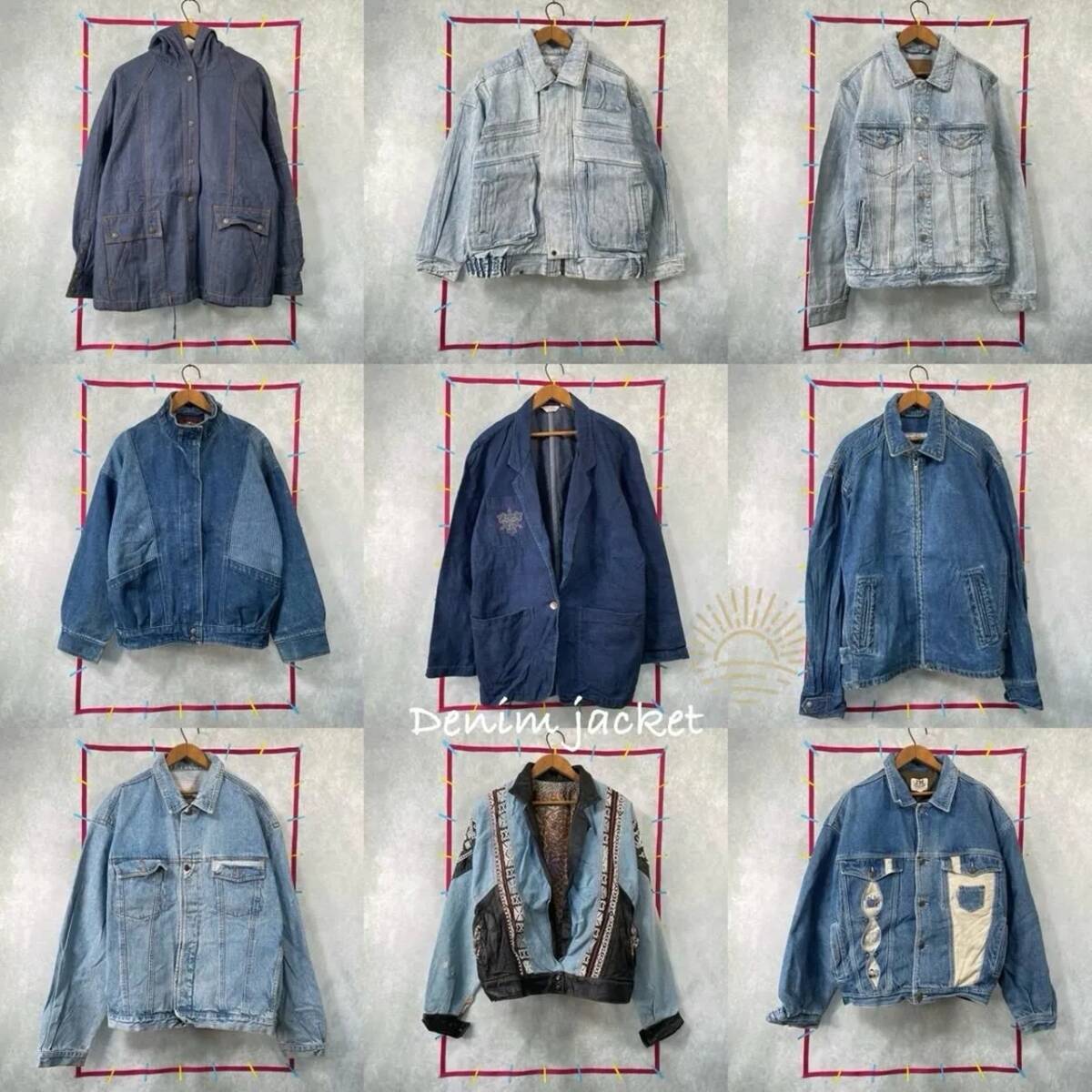 14着デニムジャケット M~XL US古着 ユーロ古着 ブルゾン 14着デニムジャケット M~XL US古着 ユーロ古着 ブルゾン