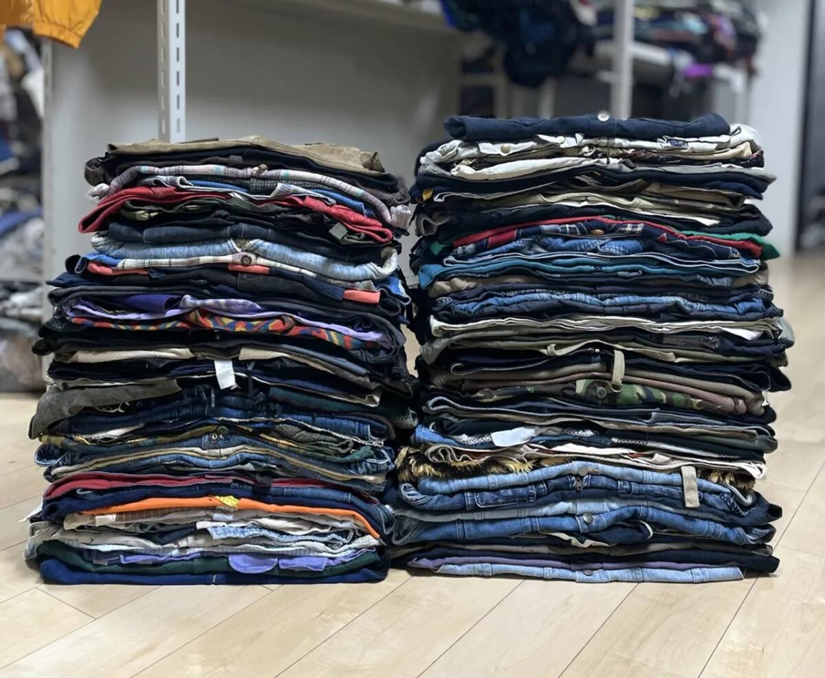 144着 ベストMIX S~XL US古着 ユーロ古着 デニム ベスト 検品済 144着 ベストMIX S~XL US古着 ユーロ古着 デニム ベスト 検品済