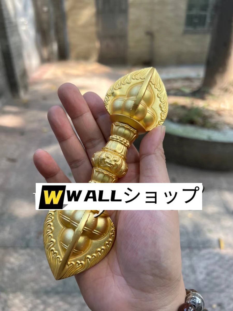 密教法具 寺院用仏具」真言宗 金剛杵 宝珠杵 仏教工芸品 真鍮製 密教法具 寺院用仏具」真言宗 金剛杵 宝珠杵 仏教工芸品 真鍮製