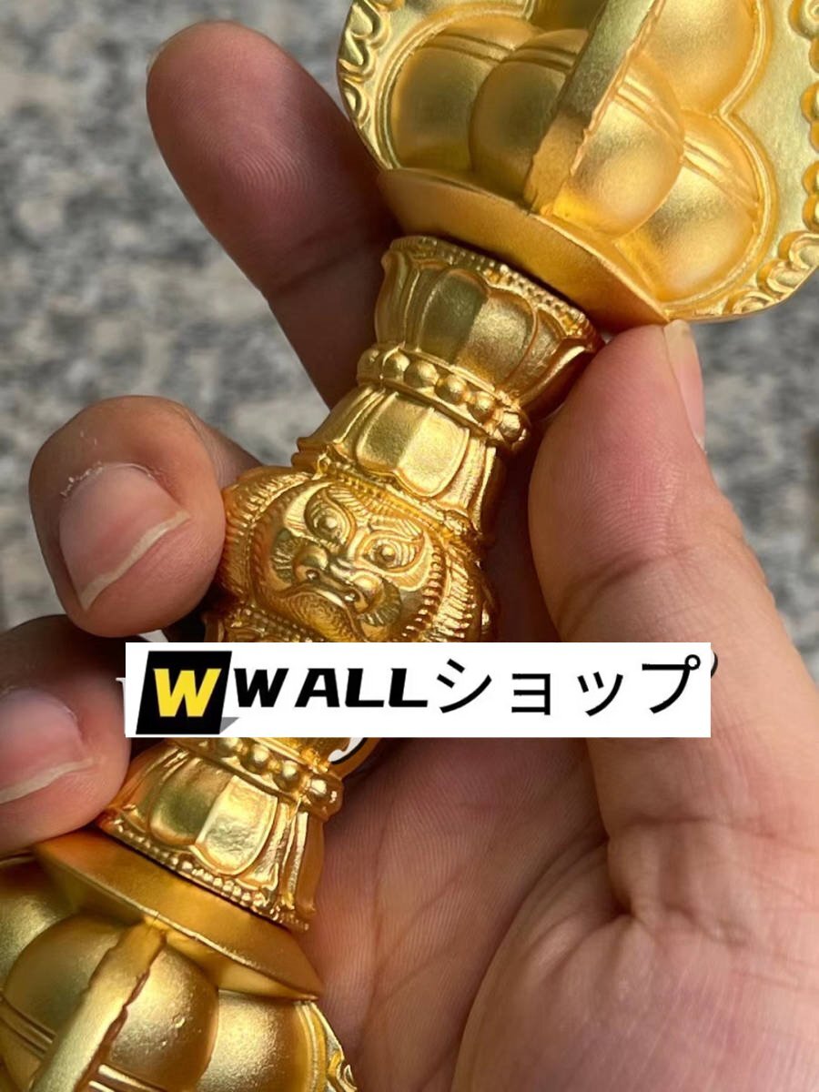 密教法具 寺院用仏具」真言宗 金剛杵 宝珠杵 仏教工芸品 真鍮製 密教法具 寺院用仏具」真言宗 金剛杵 宝珠杵 仏教工芸品 真鍮製