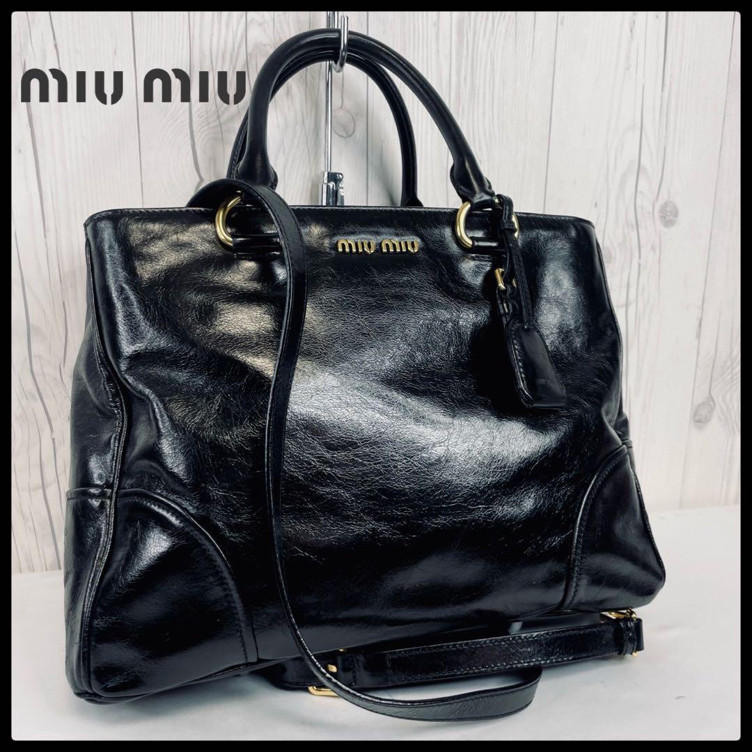 美品 miumiu ミュウミュウ ハンドバッグ ショルダーバッグ 美品 miumiu ミュウミュウ ハンドバッグ ショルダーバッグ