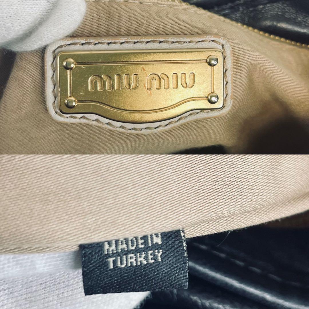 美品 miumiu ミュウミュウ ハンドバッグ マテラッセ バッグ 美品 miumiu ミュウミュウ ハンドバッグ マテラッセ バッグ