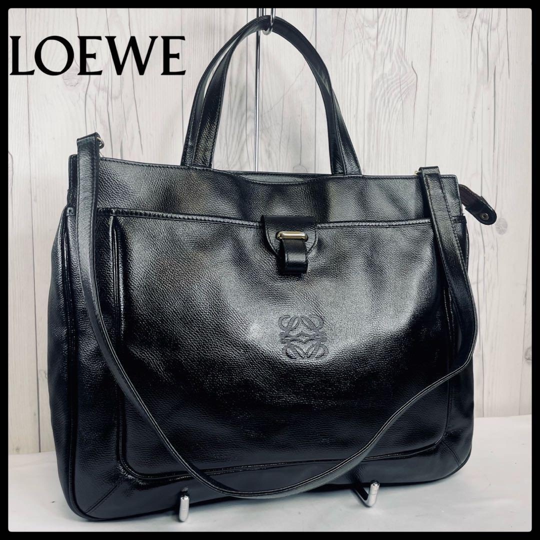 美品 ロエベ LOEWE ビジネスバッグ A4 アナグラム バッグ 美品 ロエベ LOEWE ビジネスバッグ A4 アナグラム バッグ