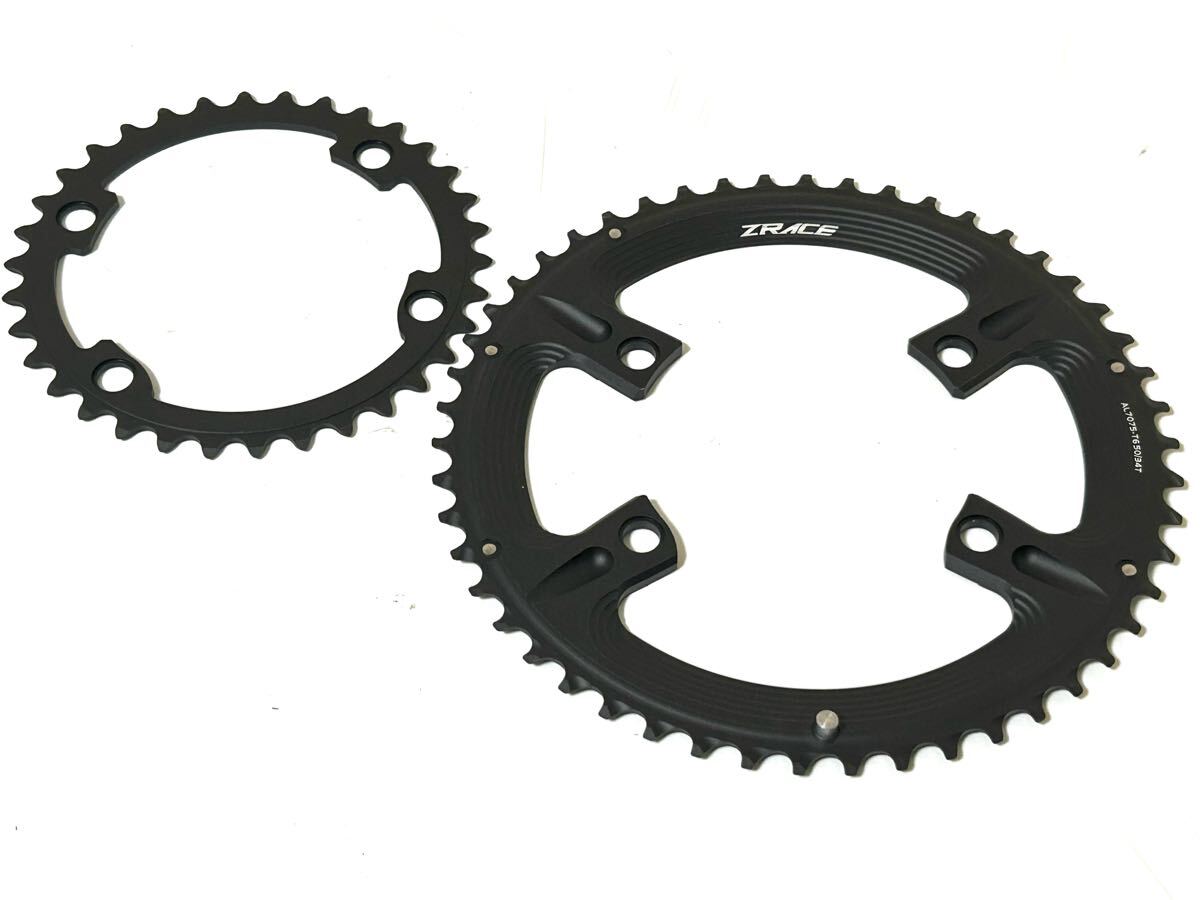 ZRACE 50×34T シマノ4アーム対応チェーンリング 新品未使用 ZRACE 50×34T シマノ4アーム対応チェーンリング 新品未使用