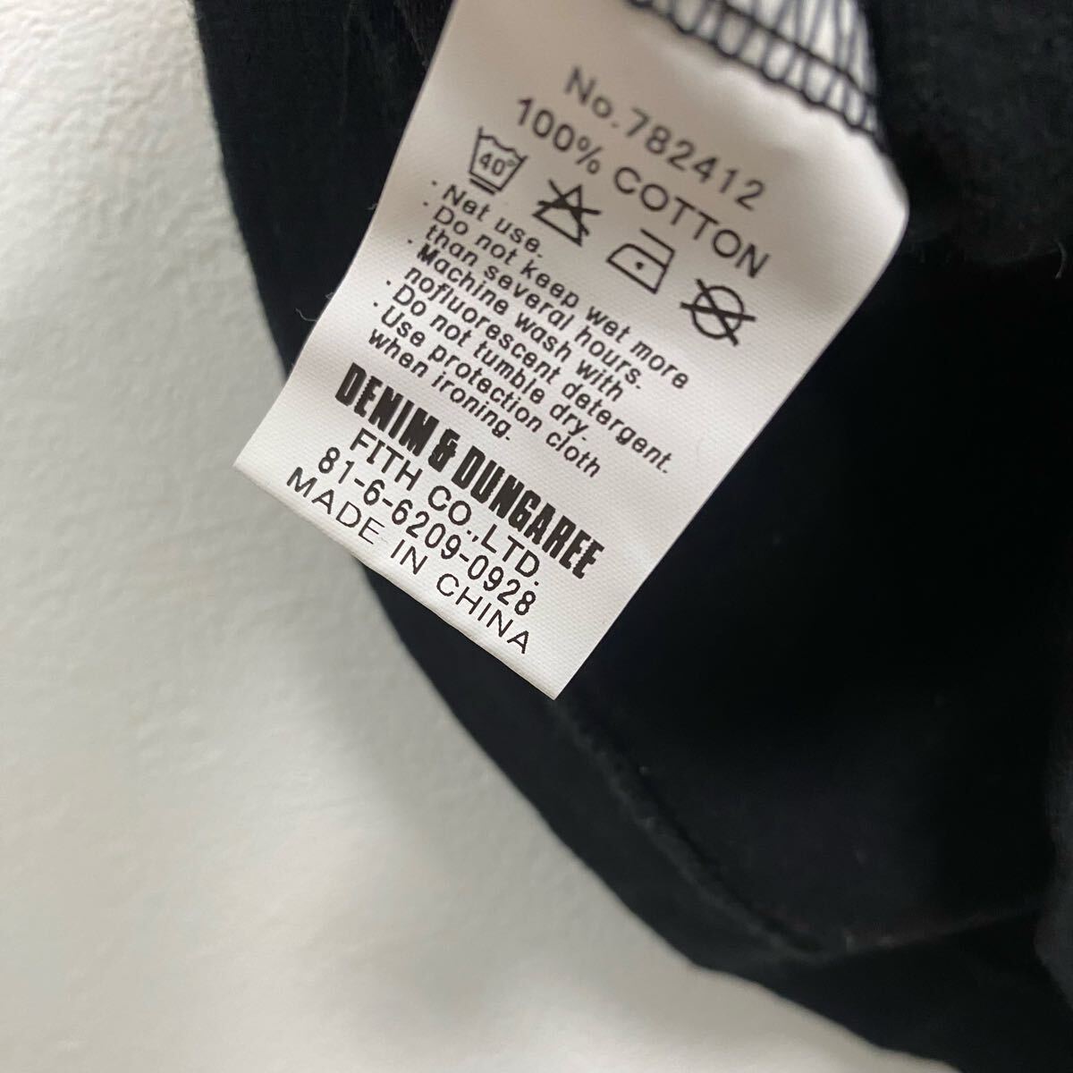 DENIM DUNGAREE ロックプリント袖フリルTシャツ　160cm_画像7