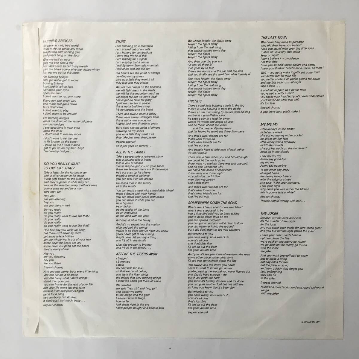 TONY CAREY BEDTIME STORY ドイツ盤