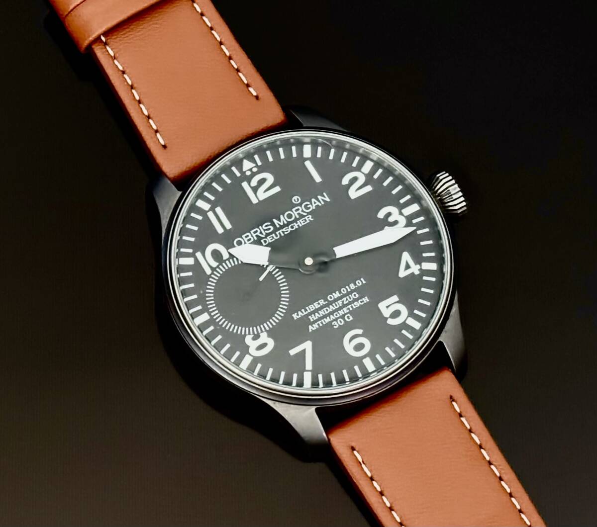 オブリスモーガン パイロットウオッチ ほとんどキズ無くキレイです