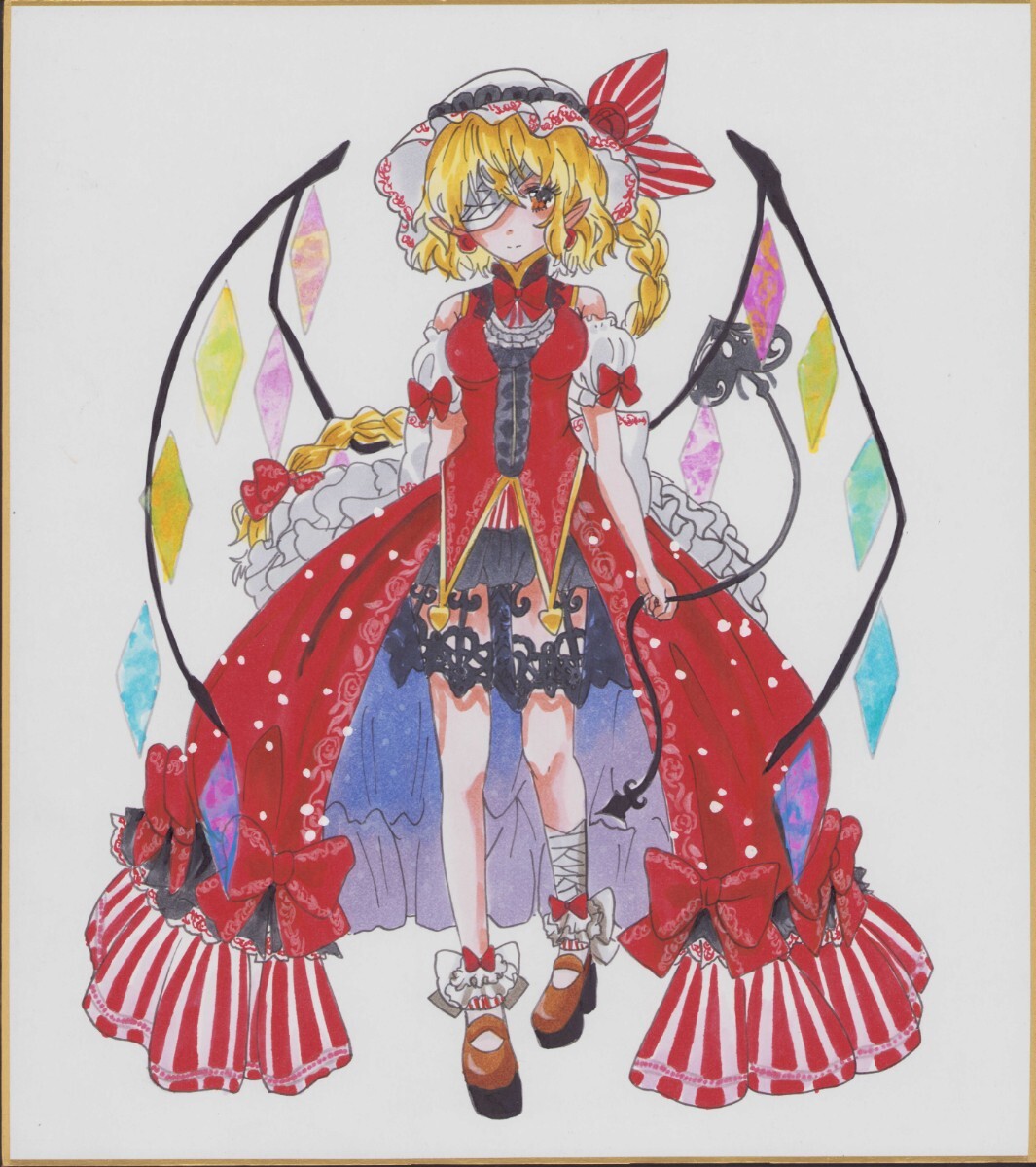 13 東方Project 二次創作 手書き 色紙 イラストです(手描き 13 東方Project 二次創作 手書き 色紙 イラストです(手描き