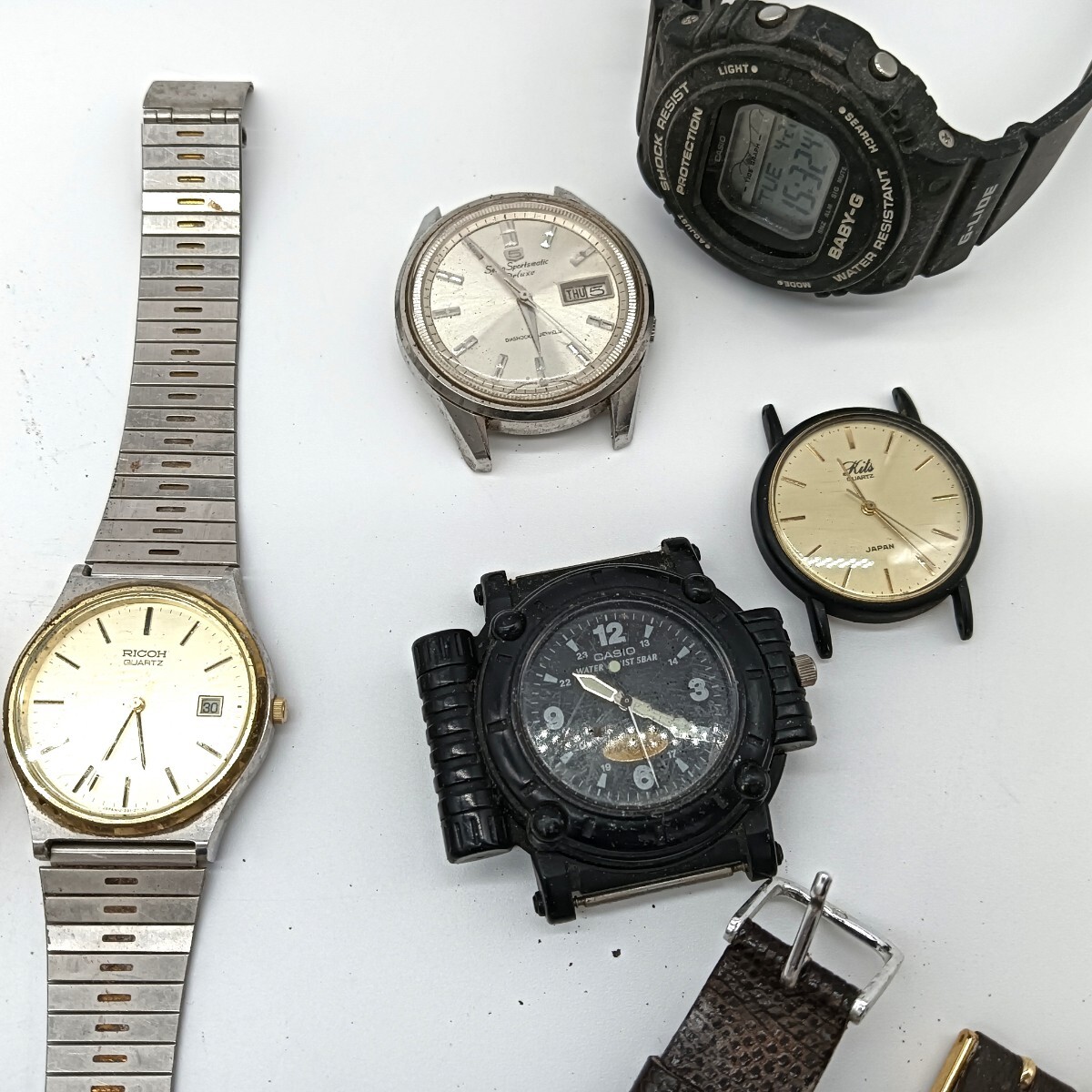 A2772】ジャンク品 腕時計 SEIKO セイコー CASIO カシオ RICOH