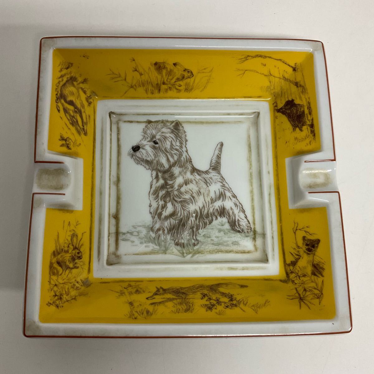 営NI255-60◇ HERMES エルメス アッシュトレイ 灰皿 犬 アニマル 営NI255-60◇ HERMES エルメス アッシュトレイ 灰皿 犬 アニマル