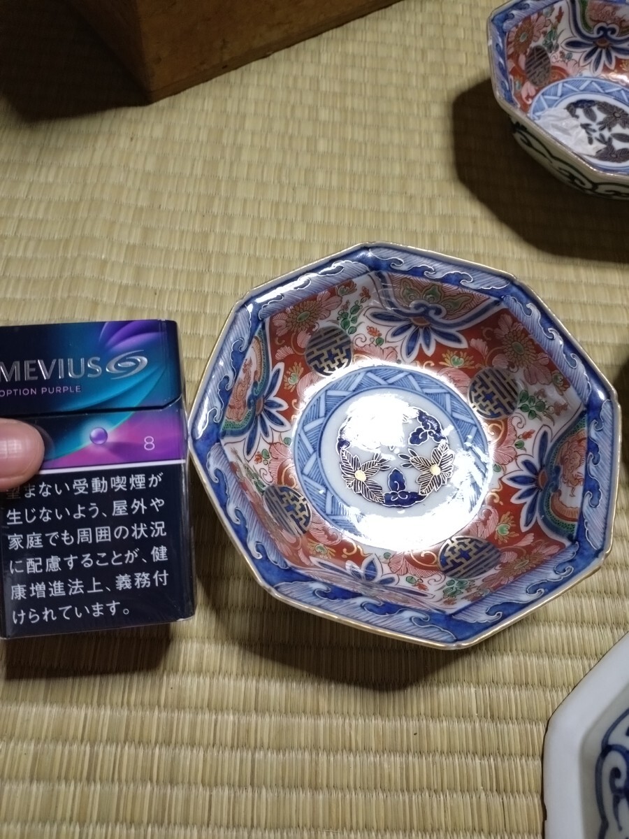 古伊万里 伊万里 染錦 金襴手 染付 なます皿 和食器(金襴手 古伊万里 伊万里 染錦 金襴手 染付 なます皿 和食器(金襴手