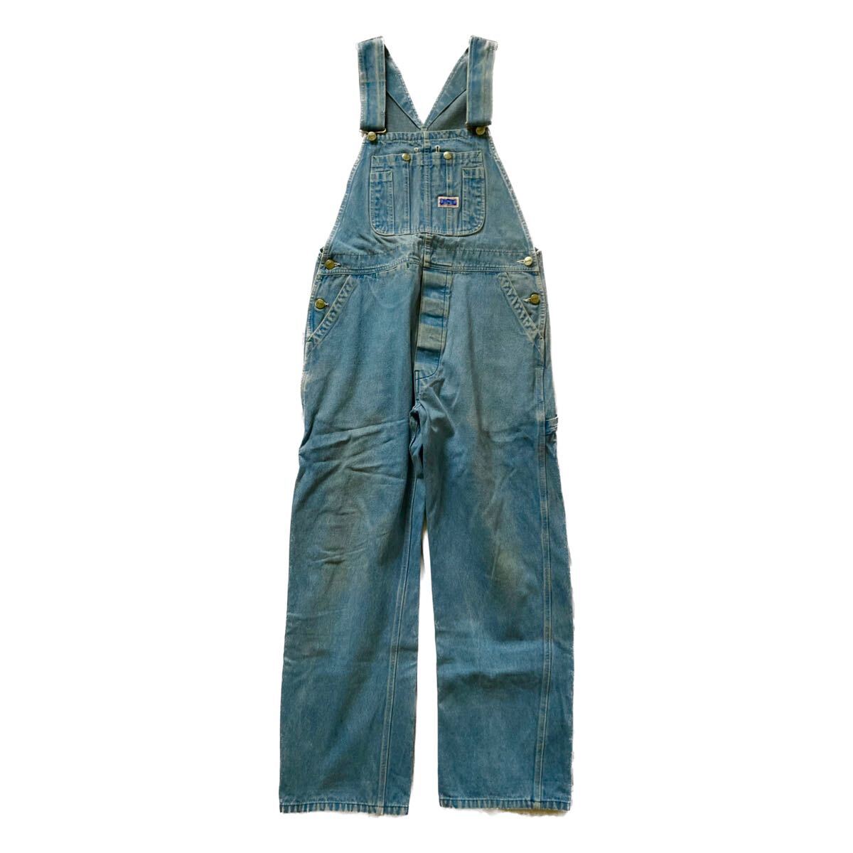 雰囲気 】80s BIG SMITH デニムオーバーオール W34L30 古着 雰囲気 】80s BIG SMITH デニムオーバーオール W34L30 古着