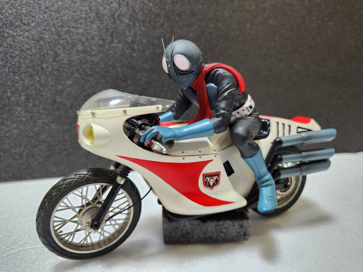  【プロ完成品】希少！コトブキヤ 1/12 仮面ライダー舊 1號 ＆サイクロン號 完成品