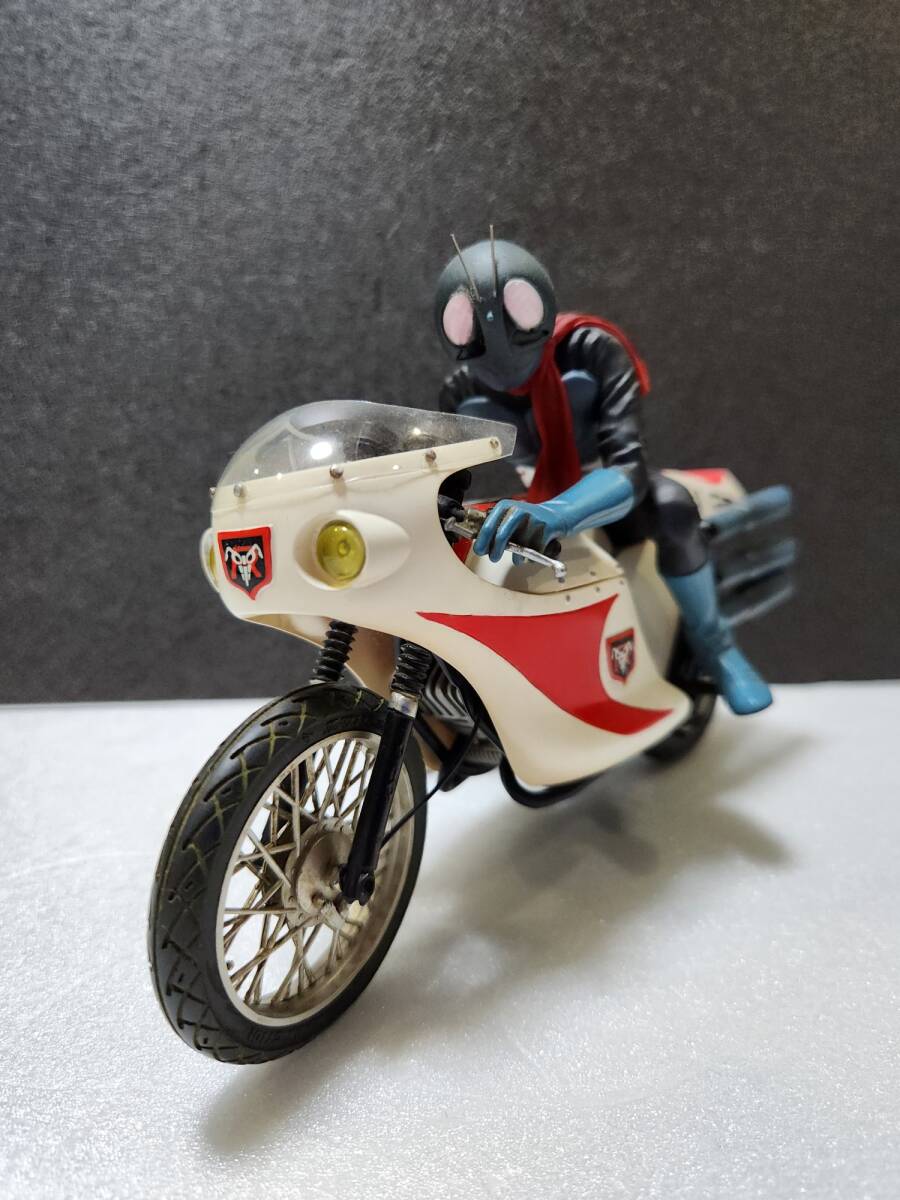  【プロ完成品】希少！コトブキヤ 1/12 仮面ライダー舊 1號 ＆サイクロン號 完成品