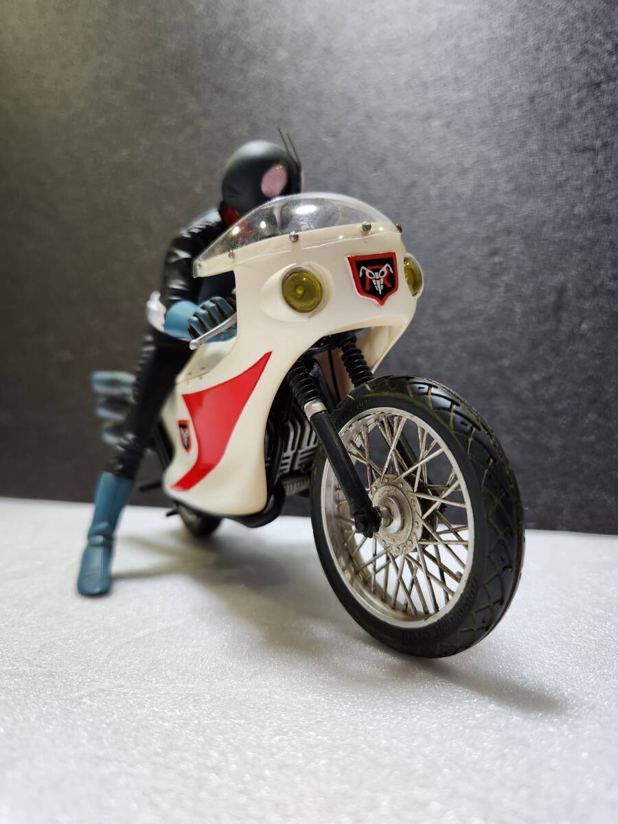  【プロ完成品】希少！コトブキヤ 1/12 仮面ライダー舊 1號 ＆サイクロン號 完成品