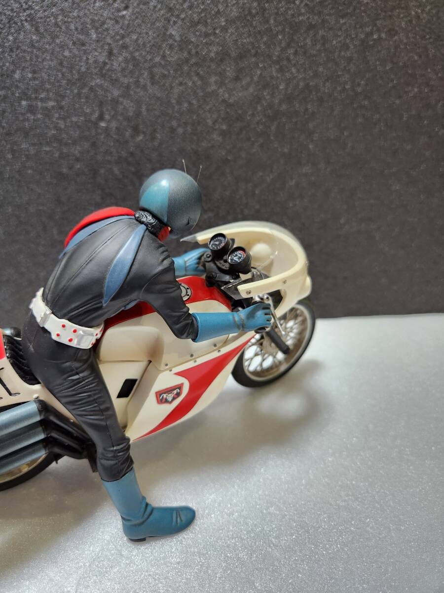  【プロ完成品】希少！コトブキヤ 1/12 仮面ライダー舊 1號 ＆サイクロン號 完成品