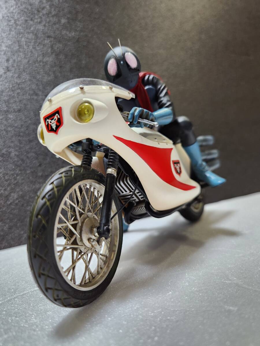  【プロ完成品】希少！コトブキヤ 1/12 仮面ライダー舊 1號 ＆サイクロン號 完成品