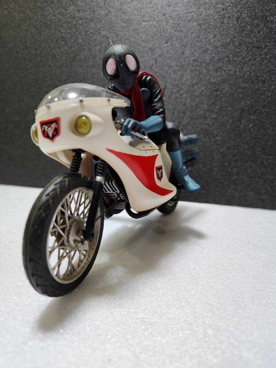  【プロ完成品】希少！コトブキヤ 1/12 仮面ライダー舊 1號 ＆サイクロン號 完成品