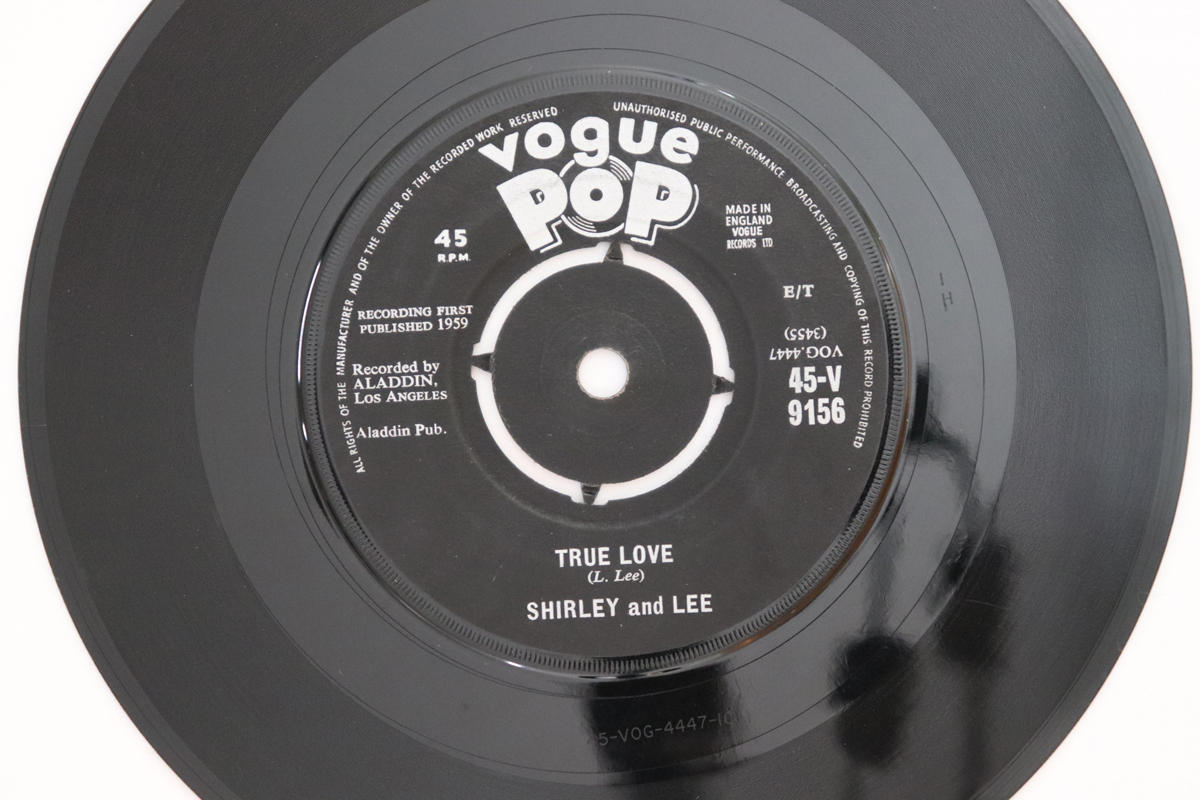 英7” Shirley &amp; Lee True Love 45v9156 Vogue Pop /00080 英7” Shirley & Lee True Love 45v9156 Vogue Pop /00080
