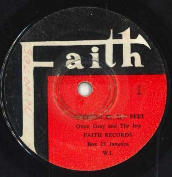 英7” Owen Gray With The Jets Rocking In My Feet / Nobody Else none Faith Records /00050 レゲエ