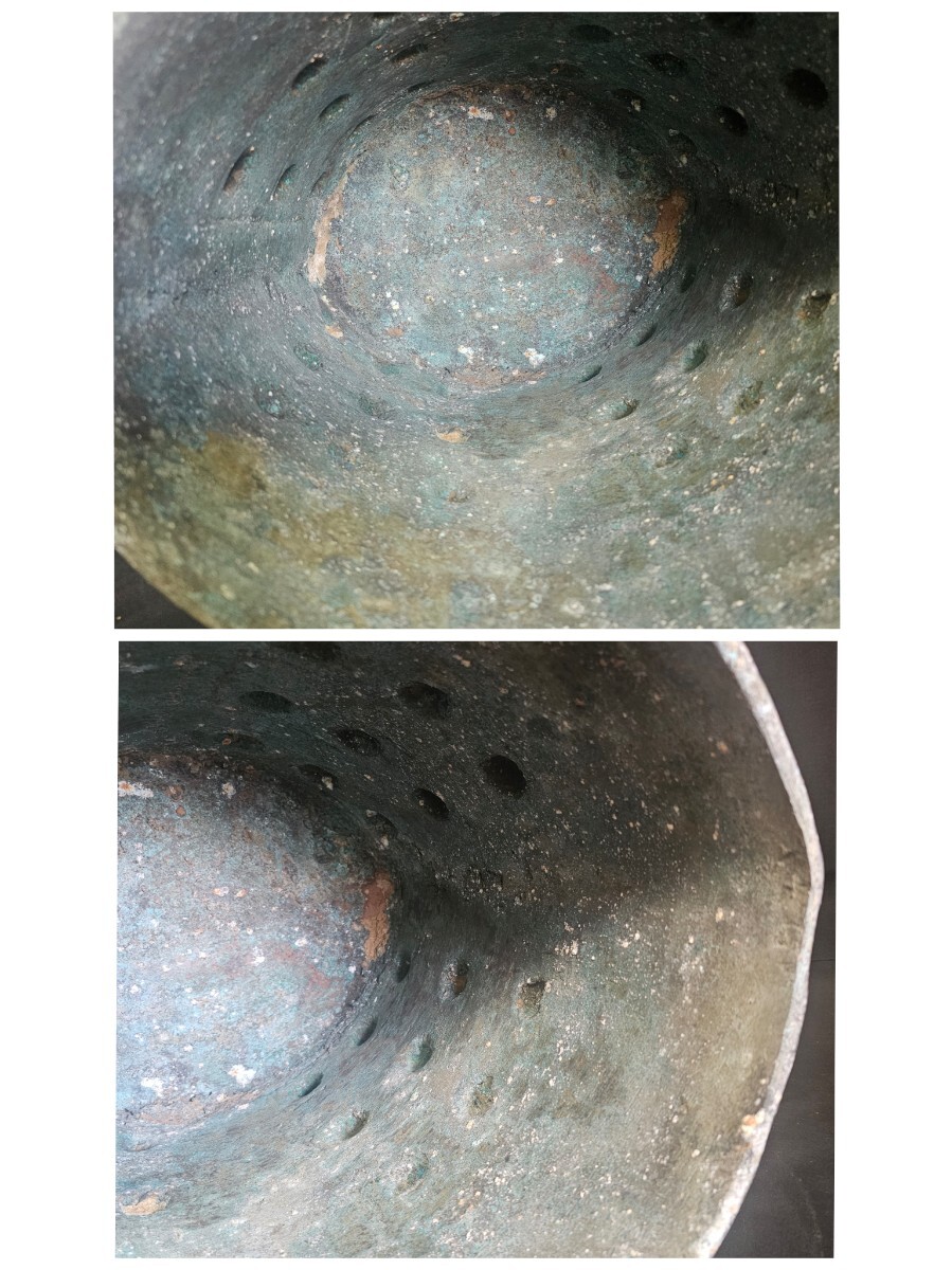 特大 青銅器 銅鐸 青銅鐘 饕餮紋 銘文 約16.5㎏ 高さ約48cm 中国 特大 青銅器 銅鐸 青銅鐘 饕餮紋 銘文 約16.5㎏ 高さ約48cm 中国