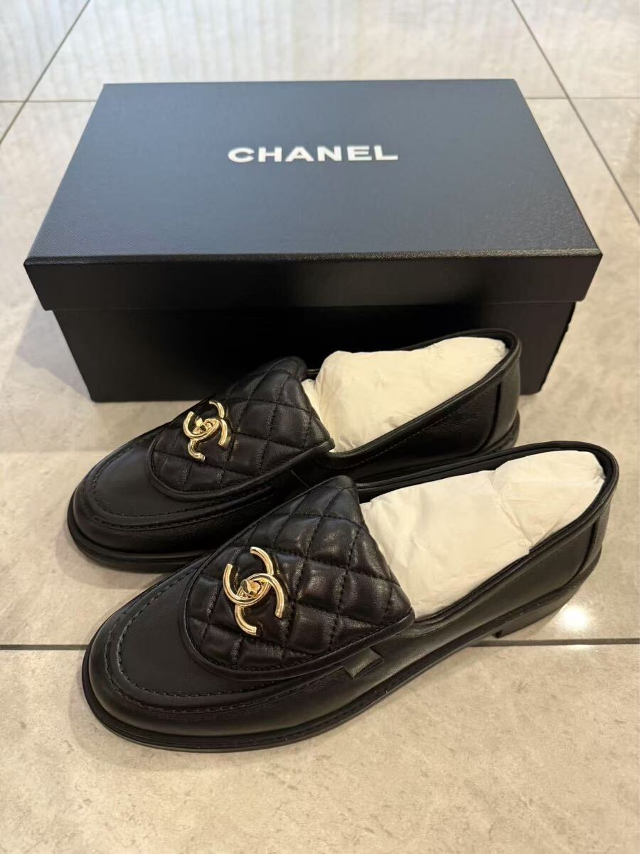 新品 CHANEL シャネル ローファー 38(レディースシューズ)|売買 新品 CHANEL シャネル ローファー 38(レディースシューズ)|売買