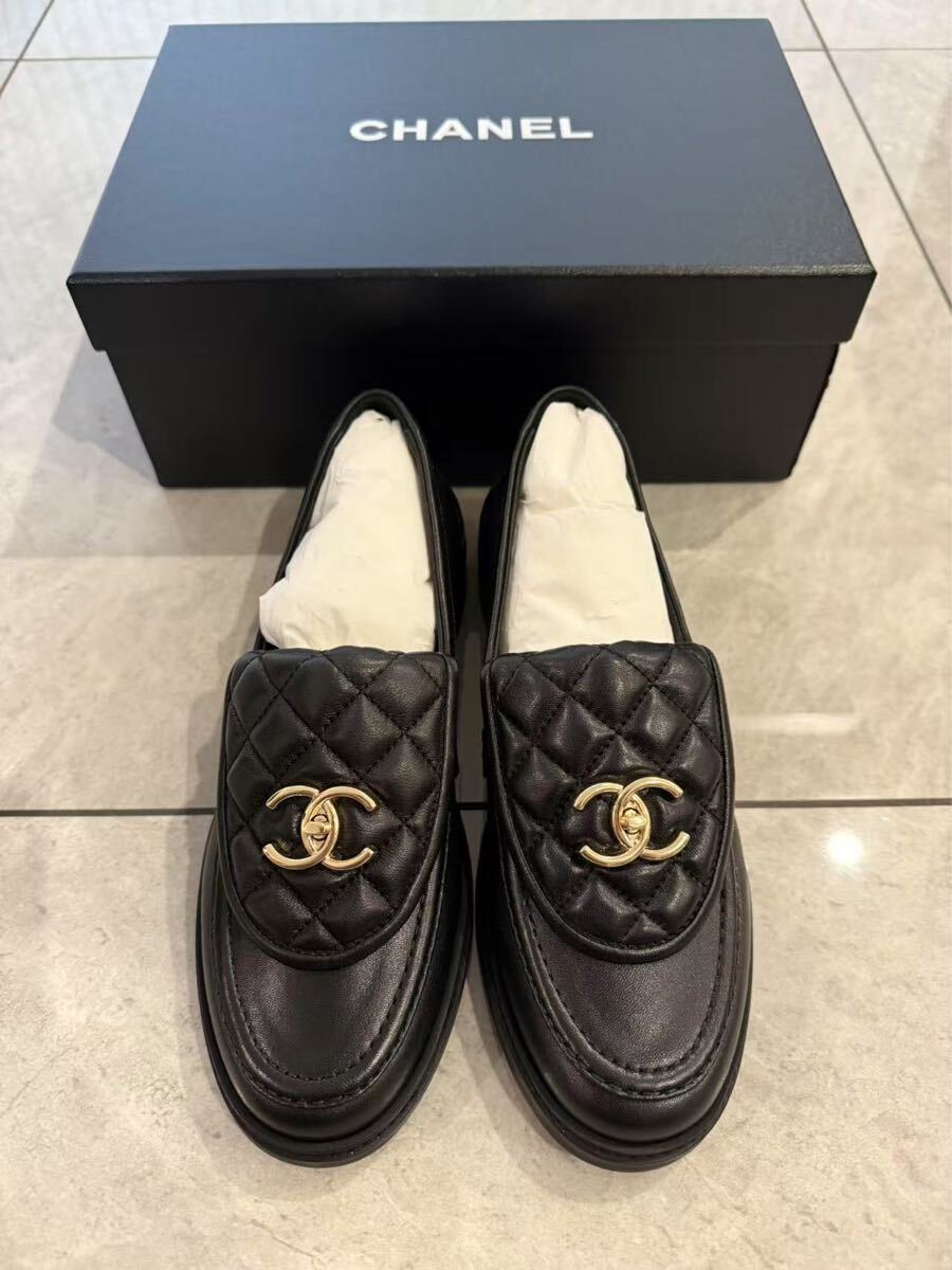 新品 CHANEL シャネル ローファー 38(レディースシューズ)|売買 新品 CHANEL シャネル ローファー 38(レディースシューズ)|売買