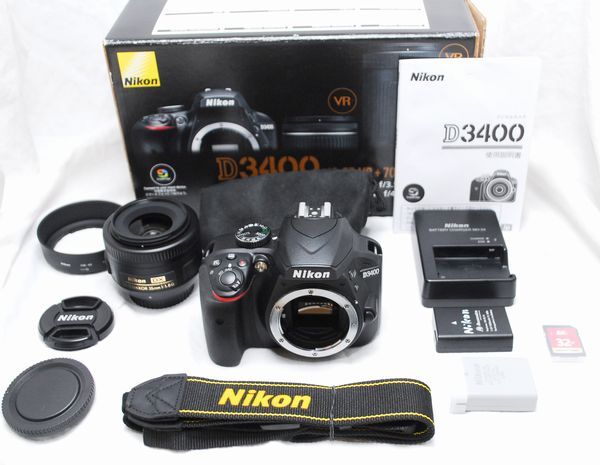 新品級の超美品 2701ショット・豪華セット】Nikon ニコン D3400 新品級の超美品 2701ショット・豪華セット】Nikon ニコン D3400