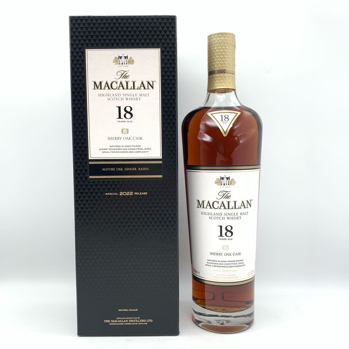 未開栓】 The MACALLAN ザ マッカラン 18年 2022 シェリーオーク 未開栓】 The MACALLAN ザ マッカラン 18年 2022 シェリーオーク