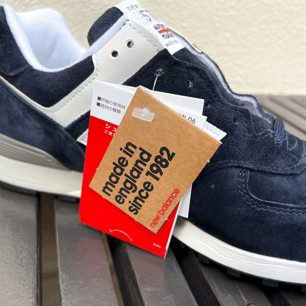  внутренний стандартный товар UK производства New Balance M576DNW темно-синий × белый US8.5D 26.5cm ограничение Англия Британия производства NB замша темно-синий спортивные туфли Made In England