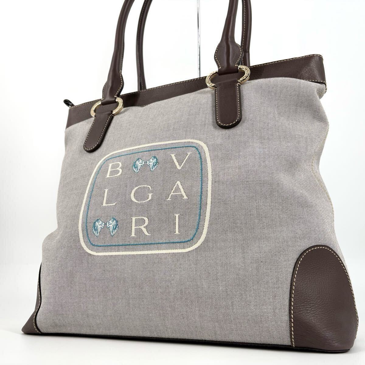 ○極美品/希少!!! BVLGARI ブルガリ A4収納 ビッグロゴ ロゴ ○極美品/希少!!! BVLGARI ブルガリ A4収納 ビッグロゴ ロゴ