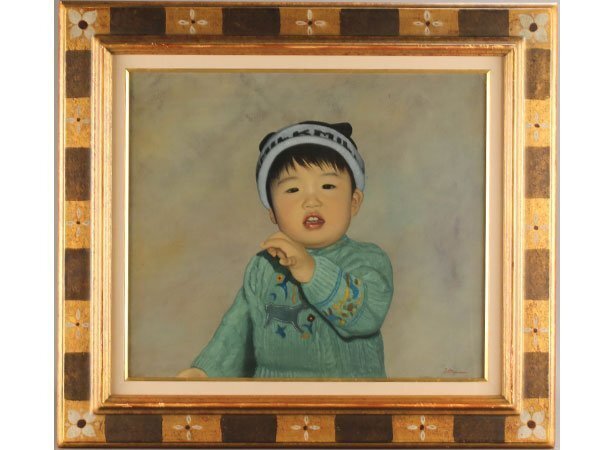 琴》送料無料 清水悦男 油彩画 リアリズム F10 WM125(人物画 琴》送料無料 清水悦男 油彩画 リアリズム F10 WM125(人物画