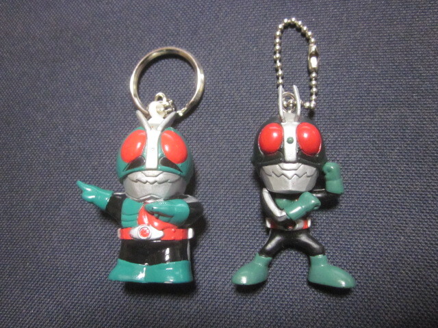 ■仮面ライダー舊2號(hào) ソフトキーホルダー＆ボールチェーンフィギュア■