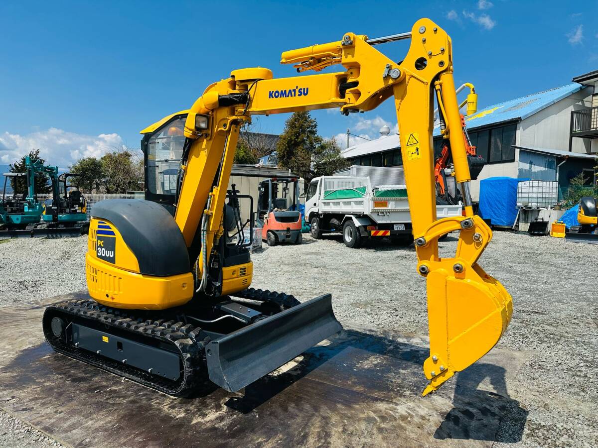  Komatsu PC30UU-5 скоростей *3t Class * образец OK* кран, новый товар зажим имеется * б/у Mini гидравлический экскаватор Mini Yumbo покупка в обмен на старую модель с доплатой OK