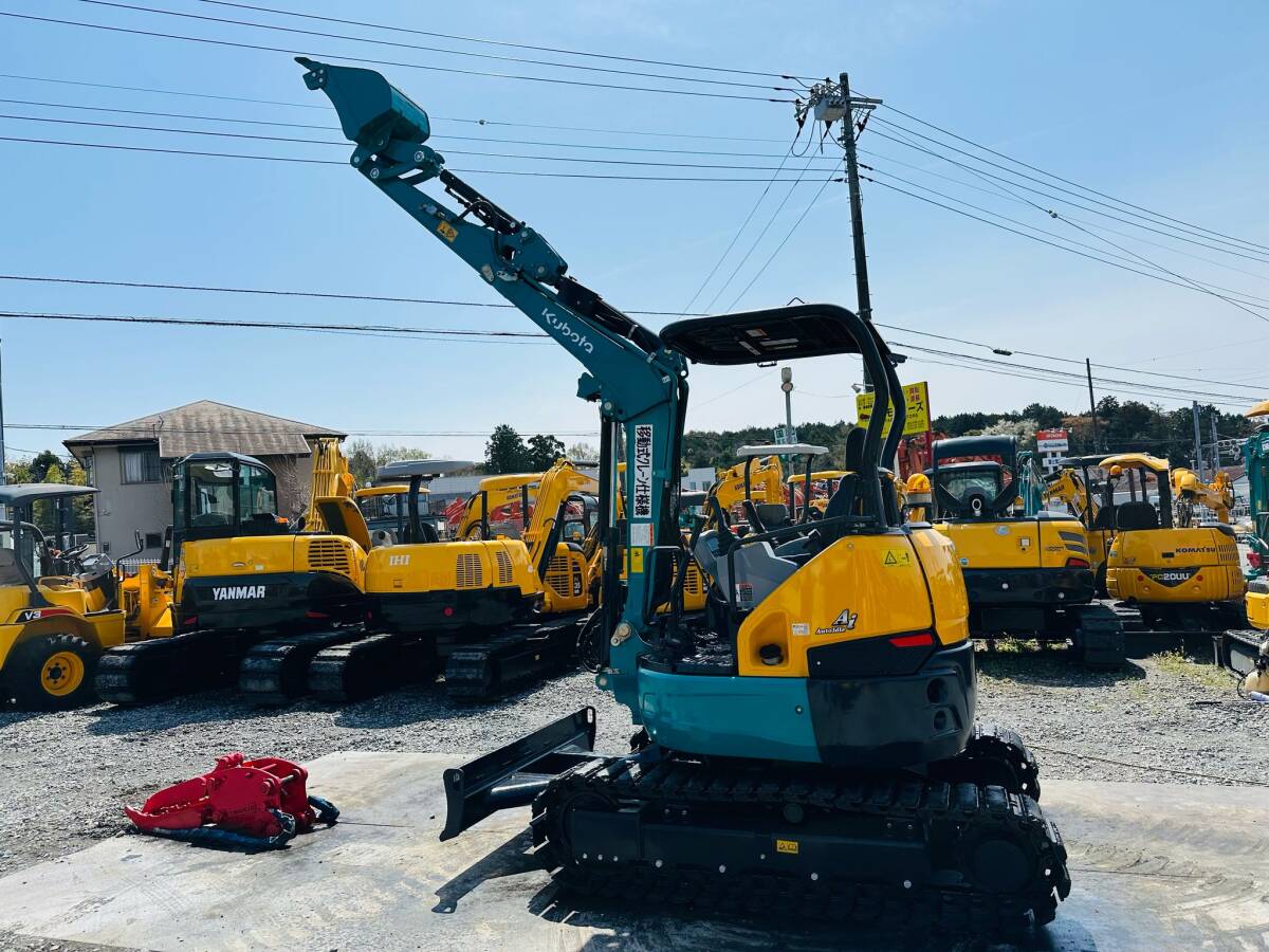  Kubota U-30-6 скоростей *3T Class *4WAY мульти- * кран, гидравлический зажим, брейкер в оба конца трубы имеется * б/у Mini гидравлический экскаватор Mini Yumbo покупка в обмен на старую модель с доплатой OK