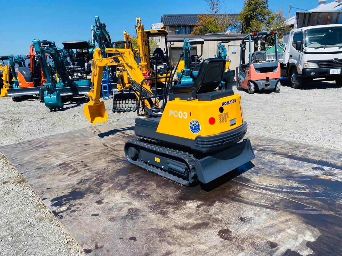 KOMATSU コマツ PC03-1 ミニ油圧ショベル ミニユンボ 豆ユンボ